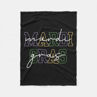 マルディグラカーニバルニューオーリンズfor Women フリースブランケット