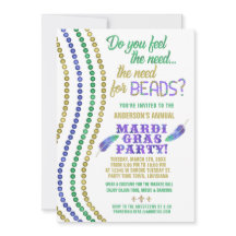 マルディグラカーニバルパーティーおもしろいニーズビーズ