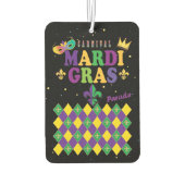 マルディグラカーニバルパーティー(紋章の)フラ・ダ・リロムバス カーエアーフレッシュナー (裏面)