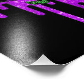 マルディグラカーニバルパープル金ゴールド フォトプリント            (角)