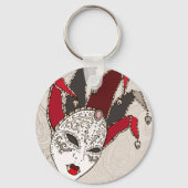 マルディグラカーニバルマスクキーチェーン キーホルダー (裏面)