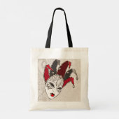 マルディグラカーニバルマスクトートバッグ トートバッグ (裏面)