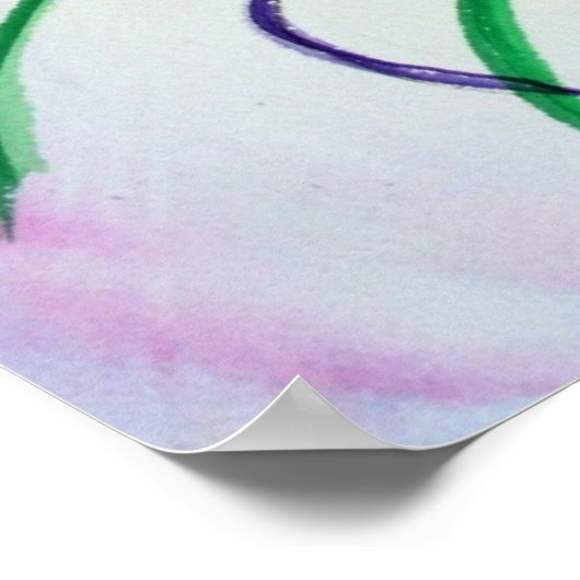 マルディグラカーニバルマスクポスターアートプリント ポスター (角)