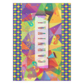 マルディグラカーニバル(紋章の)フラ・ダ・リダイアモンドデコール テーブルクロス (正面)