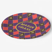 マルディグラカーニバル(紋章の)フラ・ダ・リダイアモンドデコール ペーパープレート (アングル)