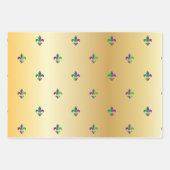 マルディグラカーニバル(紋章の)フラ・ダ・リダイアモンドデコール ラッピングペーパーシート (正面2)