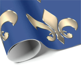 マルディグラカーニバル（紋章の）フラ・ダ・リ ラッピングペーパー