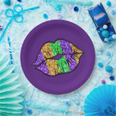 マルディグラキス紙プレート ペーパープレート (パーティー)