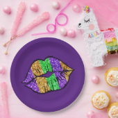 マルディグラキス紙プレート ペーパープレート (パーティー)