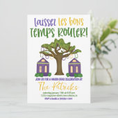 マルディグラスお祝い招待状 招待状 (スタンド正面)