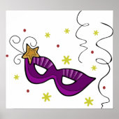 マルディグラスアイマスクポスター ポスター (正面)