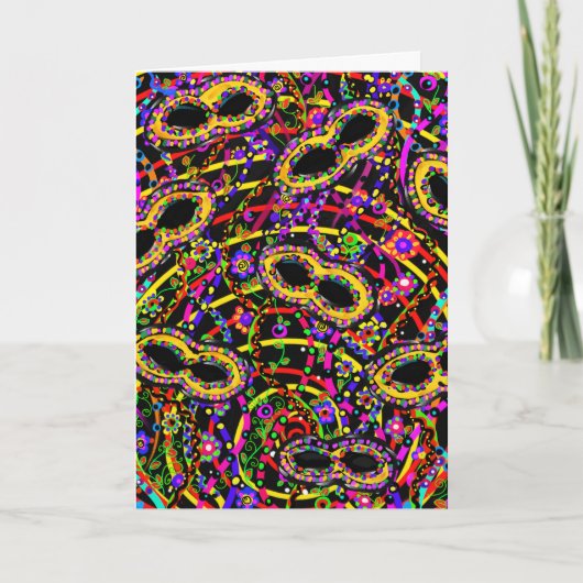 マルディグラスアート カード (正面)