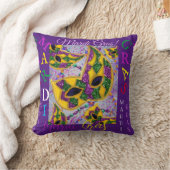 マルディグラスアート クッション (ブランケット)