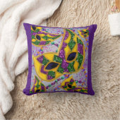 マルディグラスアート クッション (ブランケット)