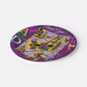 マルディグラスアート ペーパープレート (アングル)