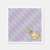 マルディグラスイエローラボ スタンダードカクテルナプキン (正面)