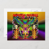 マルディグラスウィッチドクタースカルV-3-T ポストカード (正面/裏面)