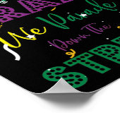 マルディグラスウィーディパレードパレ熱狂するード通り ポスター (角)