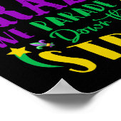 マルディグラスウィーディパレードパレ熱狂するード通り ポスター (角)