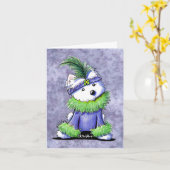 マルディグラスウェスティテリア カード (黄色い花)