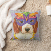 マルディグラスウェルシュスプリンガースパニエル犬 クッション (ブランケット)