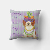 マルディグラスウェルシュスプリンガースパニエル犬 クッション (裏面)