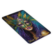 マルディグラスウーマンインマスクカーニバル編集文字 マグネット (右側)