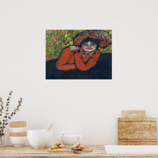 マルディグラスウーマン ポスター (キッチン)