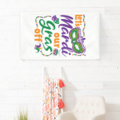 マルディグラスオフマルディグおもしろいラスパーティー 横断幕 (インサイチュ)