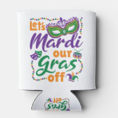 マルディグラスオフマルディグおもしろいラスパーティー 缶クーラー (裏面)