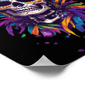 マルディグラスカルスケルトン ポスター (角)