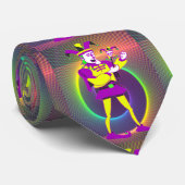 マルディグラスカーニバルパープルイエロージェスター ネクタイ (ロール)