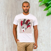 マルディグラスカーニバルマスクメンズTシャツ Tシャツ