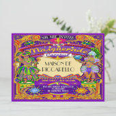 マルディグラスカーニバル招待状 招待状 (スタンド正面)