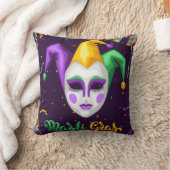 マルディグラスカーニバル クッション (ブランケット)
