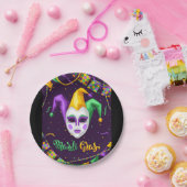 マルディグラスカーニバル ペーパープレート (パーティー)