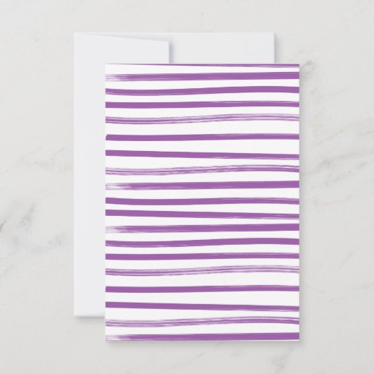 マルディグラスガールクロースラインの本ベビー 招待状 (裏面)