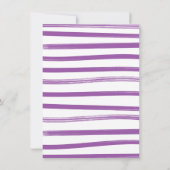 マルディグラスガールベビーシャワー招待状 招待状 (裏面)