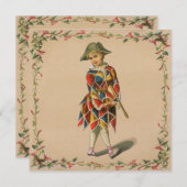 マルディグラスガール招待状 (正面/裏面)