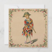 マルディグラスガール招待状 (正面)