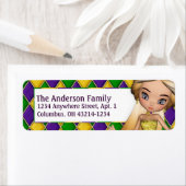 マルディグラスガールd1差出人住所ラベル ラベル (インサイチュ)