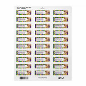 マルディグラスガールd1差出人住所ラベル ラベル (フルシート)