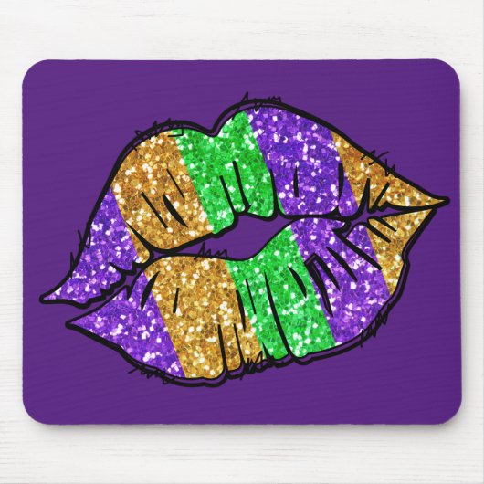 マルディグラスキスマウスパッド マウスパッド (正面)