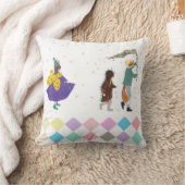 マルディグラスキッズカーニバル春イラストレーション クッション (ブランケット)