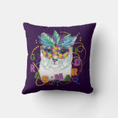 マルディグラスキャットおもしろい、マルディグラス クッション (裏面)