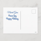 マルディグラスキャットおもしろい、マルディグラス シーズンポストカード (裏面)