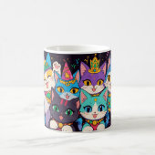 マルディグラスキャットパレードマグ コーヒーマグカップ (中央)