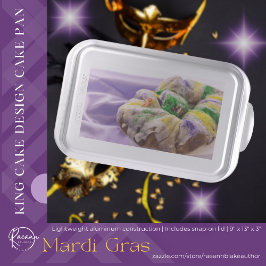 マルディグラスキングケーキデザインケーキ型 ケーキ　焼型