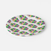 マルディグラスキングケーキ紙プレート ペーパープレート (アングル)