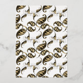 マルディグラスキンセアニラフォイル招待状 箔招待状 (裏面)